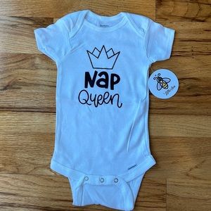 3-6 M Nap Queen Onesie